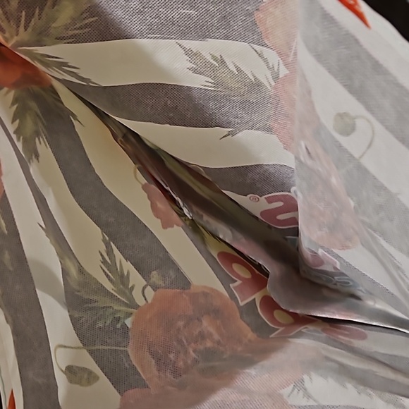 Floral Large Reusable Plastic Cloth Shopping Bags Reseller Groceries Bins REC - Picture 8 of 8